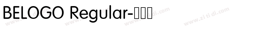 BELOGO Regular字体转换